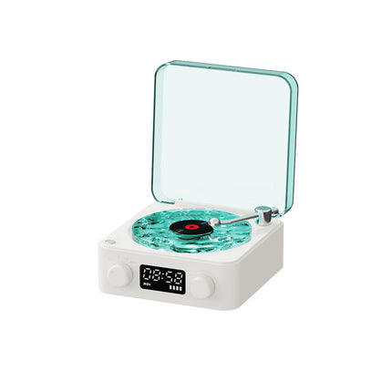 Retro Bluetooth Turntable Speaker with RGB Projection