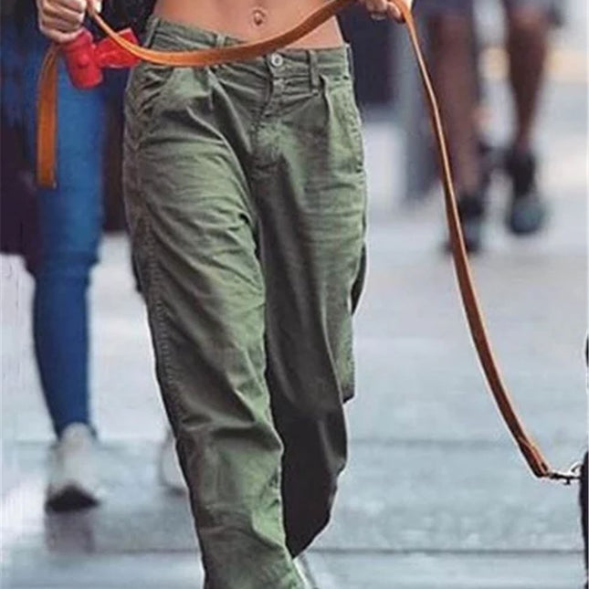 Women's Casual Pocket Trousers
