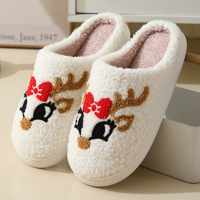 Christmas Cartoon Santa Slippers