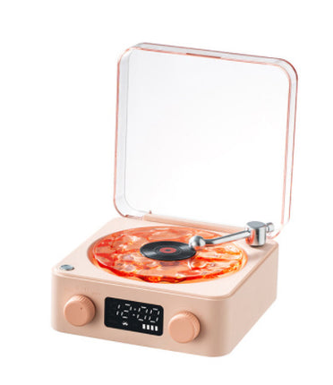 Retro Bluetooth Turntable Speaker with RGB Projection