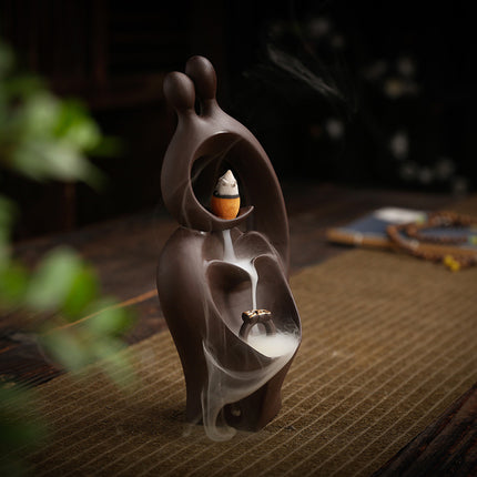 Ceramic Waterfall Incense Burner