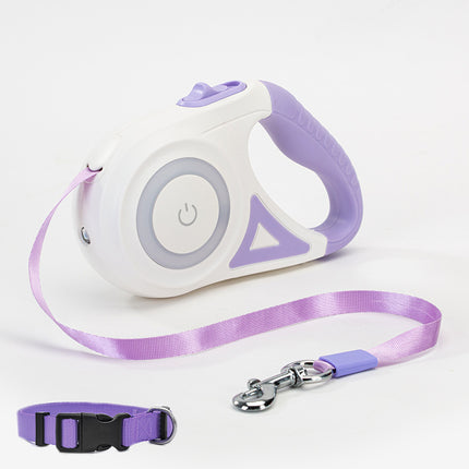 Retractable Dog Leash & Collar Set for Small to Medium Pets