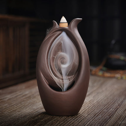 Ceramic Waterfall Incense Burner
