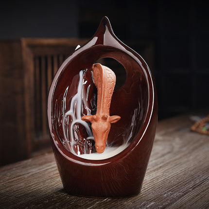 Ceramic Waterfall Incense Burner